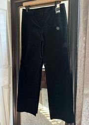 New York & Company Velvet Trouser Pants Size 6  Black NWT