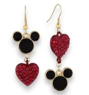 Disney Parks | NEW Disney Drop Earrings - Mickey and Heart