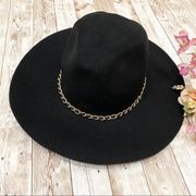 ASOS Chain Felt Black Fedora Hat