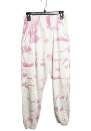 Public Desire Sweatpants Tie Dye Jogger Pant Pink and White Size 4 / Small