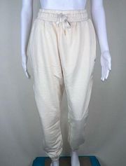 WeWoreWhat Solid Sweat Pants in Off White (S)