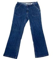 Vintage Y2k Tommy Hilfiger Stretch Mid Rise Boot Cut Straight Leg Jeans, Size 10