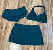 DKNY Swim small 3 piece swim suit set