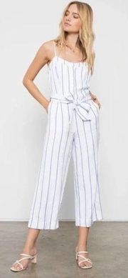 Rails Harper Prato Stripe White Linen Jumpsuit