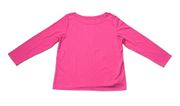 Hot Pink Rafaella Round Neck Soft Long Sleeve T-Shirt Size Large