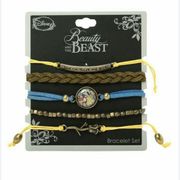 NWT Disney Beauty & the Beast Bracelet Set