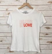 NWT Sub_Urban Riot Believe in Love Tee - White XS