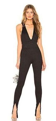 H:Ours Hughes catsuit jumpsuit black XS new