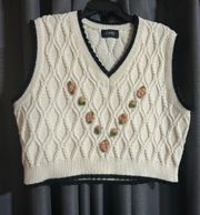Cream Colored Sweater Vest 