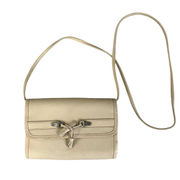 Vintage Esprit Cream Fold Over Crossbody Shoulder Bag Tassel Detail