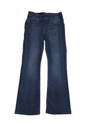 NYDJ Curves 360 Sculpt Elastic Waist Bootcut Jeans Pull On Medium Wash Womens 8