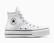 Converse Chuck Taylor All Star Lift Platform Leather High Top White Size 8