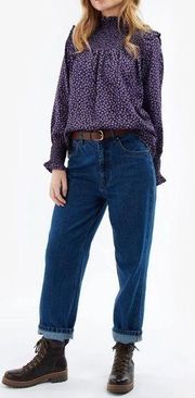 Barbour Midhurst Top Purple Multi Size 6