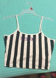 Beetlejuice Crop Top