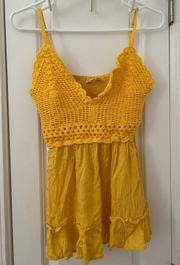 Yellow Flowy Tank