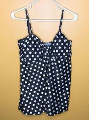 Two Piece Polka Dot Boyshort Swimsuit, New