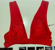 NWOT  Red Bikini Top