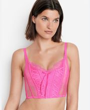 Victoria’s Secret Pink Unlined Lace-Up Corset Top