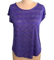 Ladies Purple EXERTEK Athletic Performance Short Sleeve Shirt ~ Size M