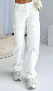 White  Cargo Pants