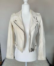 White Lamb Leather Jacket
