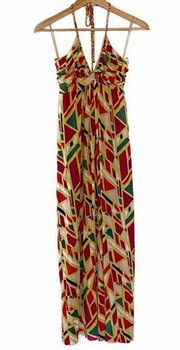 T-Bags Halter Tie Maxi Dress