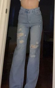 high waisted jeans