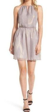 NWT Cupcakes and Cashmere Halter Mini Dress Sz 4