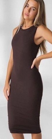 Vitality Balance Athletica Ivy Dress in Dark Brown