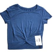 Swirl In The Front Tee Calm Blue