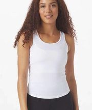 Glyder precision white workout tank size large NWT