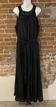 Soft Surroundings Black Formal Dress Size Large Tall