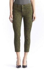 Women’s Rock and Republic army green print cropped pants