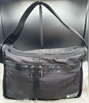 Le Sportsac Black Sacoche Crossbody Bag Polyester