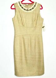 Maggy London Wool Jewel Neck Sleeveless Sheath NWT