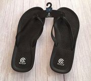 Champion Black Sandals, Size 9