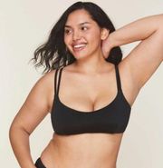 Andie Swim The Rockaway Top in Black Bikini Top NWT