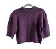 Premium par Molly Bracken Medium Violet Short Sleeve Knitted Sweater