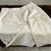 Talbots Stretch Wool Cream Dress Pant Size 16