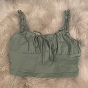 shein sage tank top, size small, cropped! so cute!!