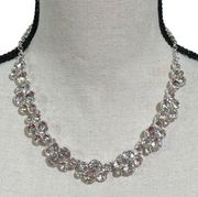 Clustered rhinestone necklace