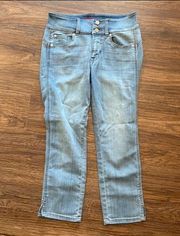 Guess women’s blue denim high waisted jeans