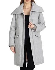 Avec Les Filles
Long Plaid Puffer Coat