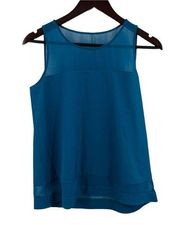 Jack BB Dakota Blue Sleeveless Top Size Small