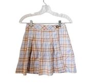 Urban Outfitters Plaid Pleated Mini Wrap Skirt, Size XS