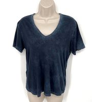 Cotton Citizen Womens NEW Standard V Neck Tee Short Sleeve Size M Vintage Navy