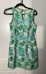 Floral Green Dress