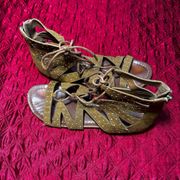 Guess Leidah Cognac Gladiator Sandals