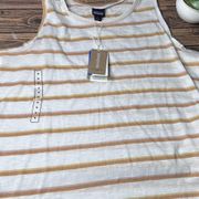 Women's Mainstay Tank NWT Size Medium (Sunset Stripe Birch White)