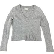 Everlane | Gray Wool Blend V-Neck Sweater SHRUNKEN- Size S (See description)